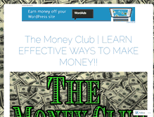 Tablet Screenshot of moneyclubmembers.com